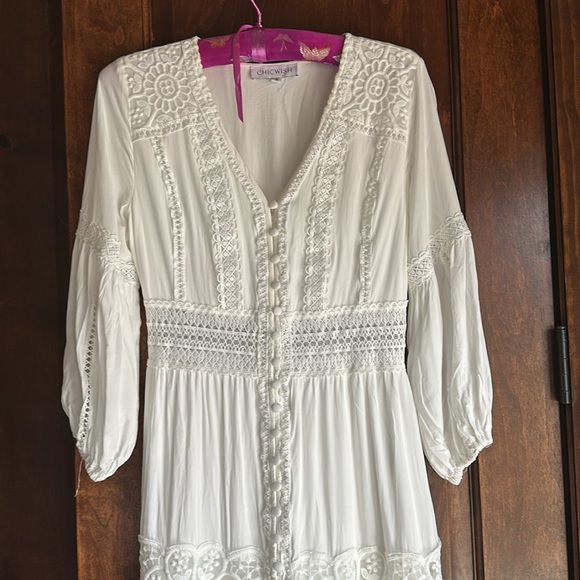 Crochet Embroidered Boho Maxi Dress - Picture 10 of 10